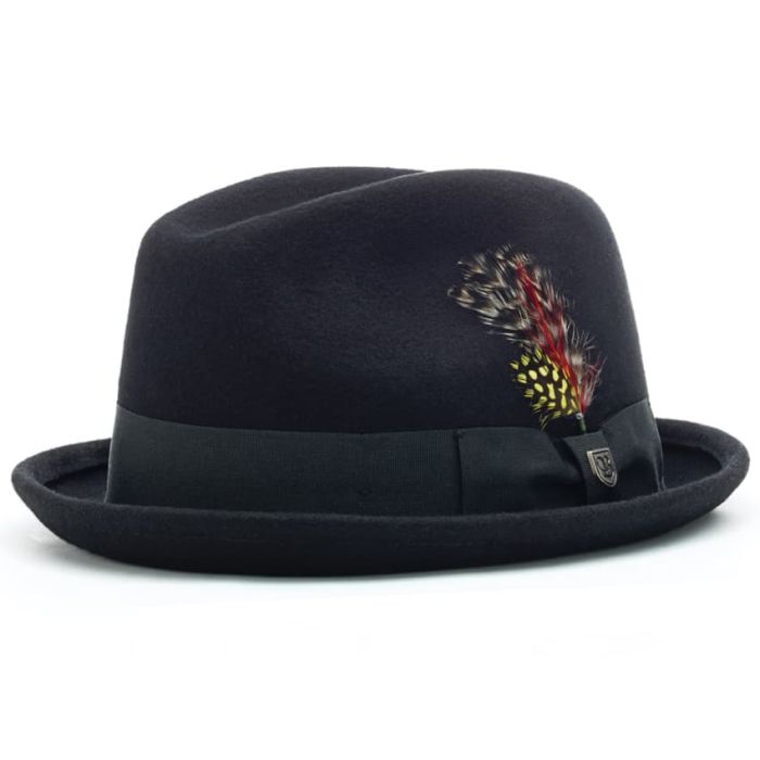 Brixton Gain Fedora Hat Black