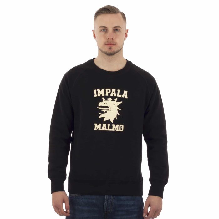 Impala Malmö Classic Black Organic Sweatshirt.