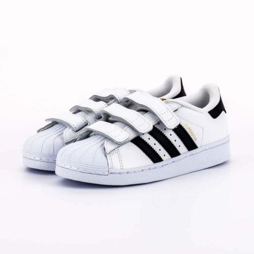 Adidas White Superstar Shelltoe, White/Black.