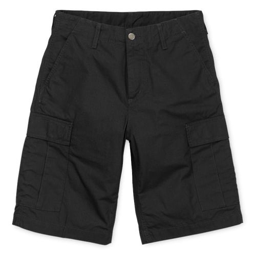 Carhartt Black Regular Cargo Shorts.