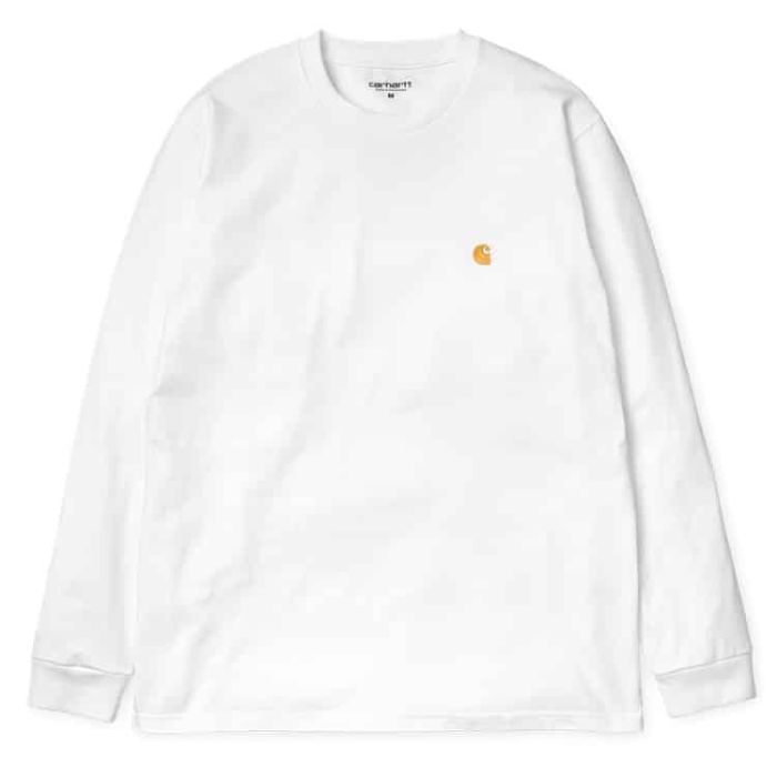 Carhartt Chase White L/S Tee.