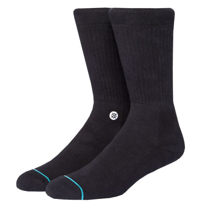 Stance Icon 3-Pack Socks, Black.