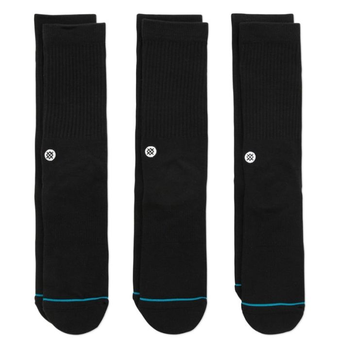 Stance Icon Casual Sock, Black.