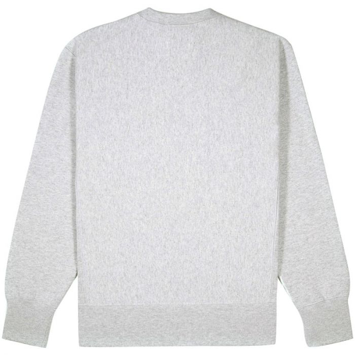 Champion Logo Sweatshirt. Grey Melange