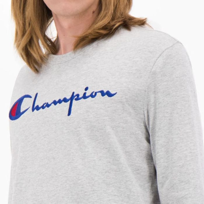 Champion Long sleeve T-Shirt, Grey Melange