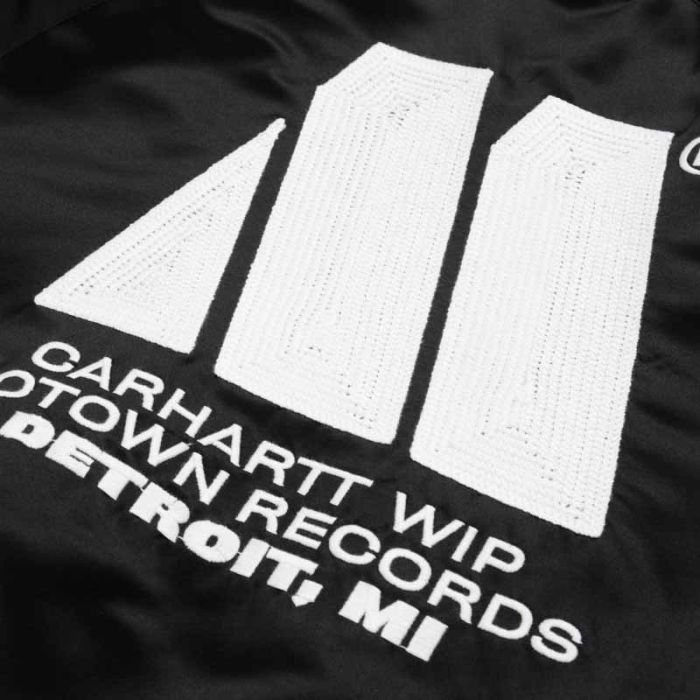 Carhartt WIP Motown Varsity Jacket, Black.
