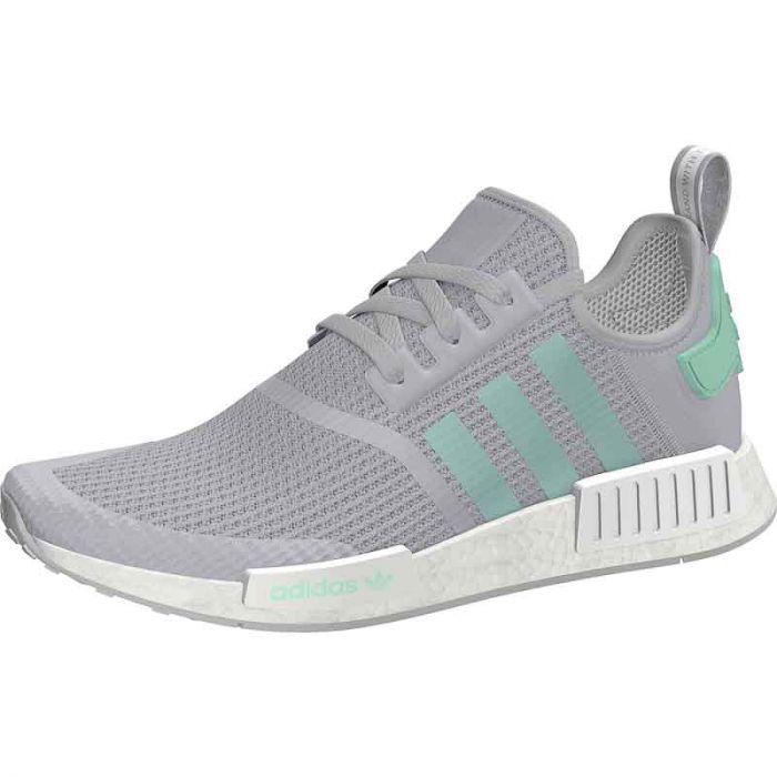 Adidas NMD-R1 Sneaker, Grey/Turquoise.