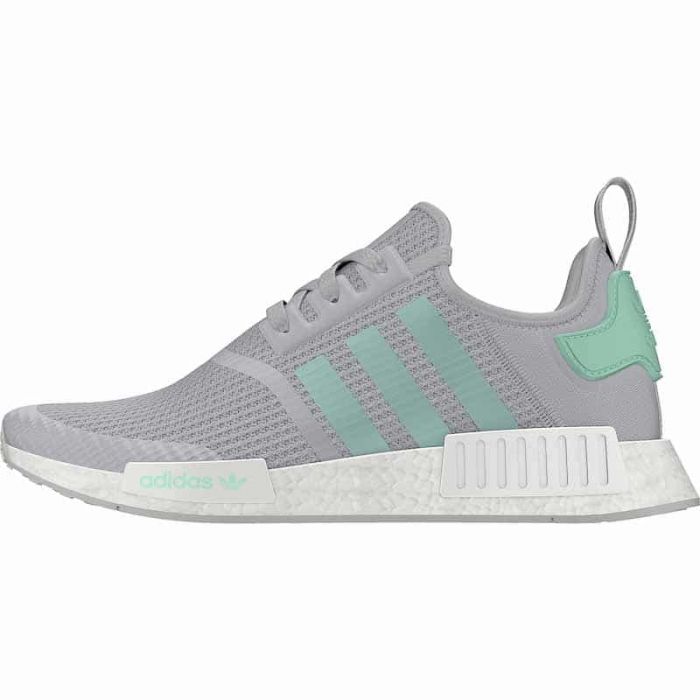 Adidas NMD-R1 Sneaker, Grey/Turquoise.