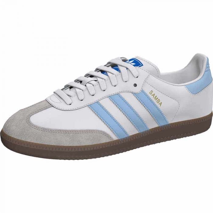 Adidas Samba OG Sneaker, White/Sky.