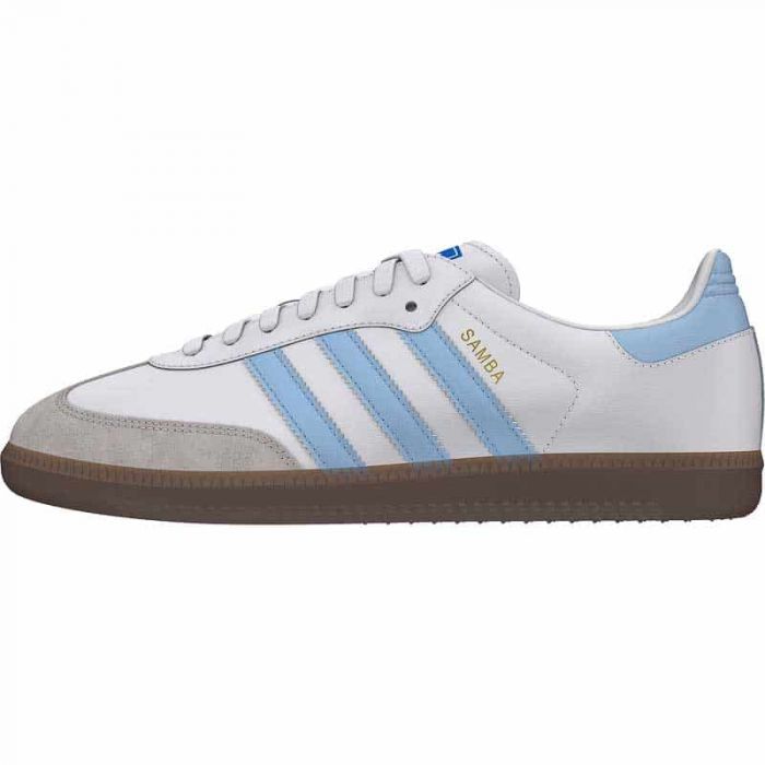 Adidas Samba OG Sneaker, White/Sky.