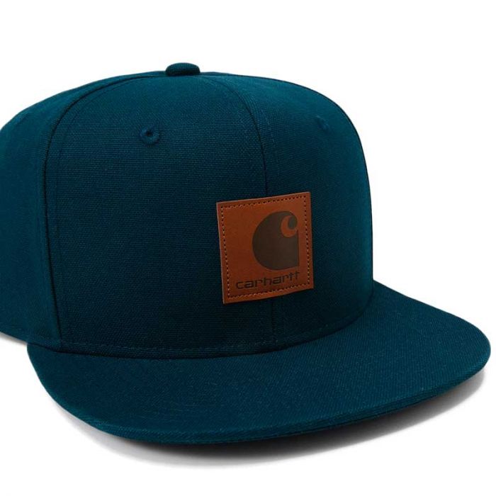 Carhartt Logo Cap Deep Lagoon, Snapback.