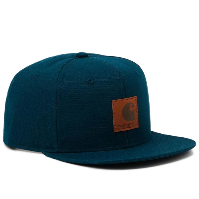 Carhartt Logo Cap Deep Lagoon, Snapback.