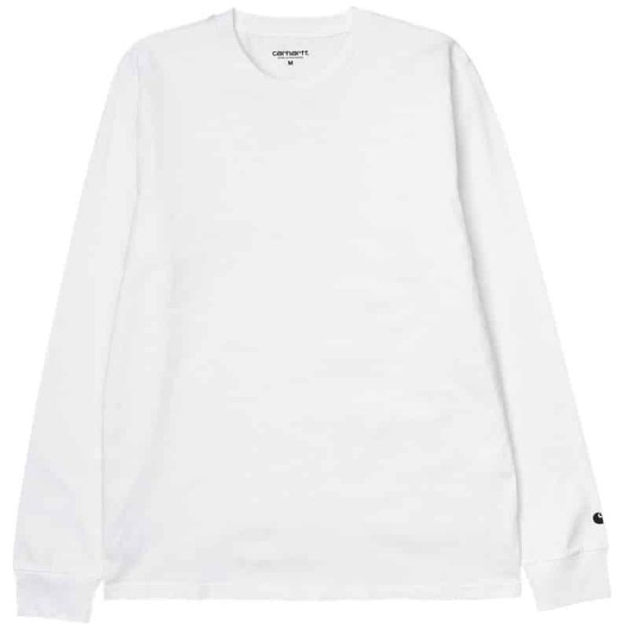 Carhartt Base Longsleeve T-shirt, White.