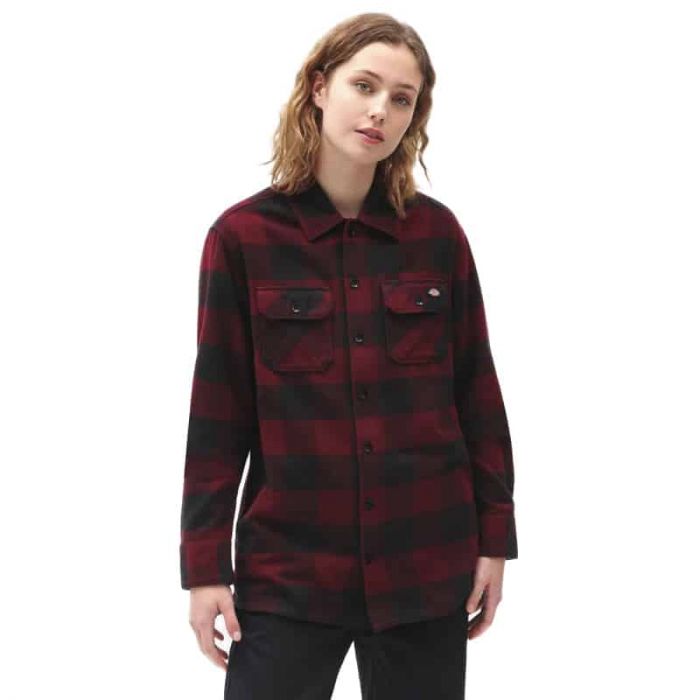 Dickies Sacramento Shirt Maroon.
