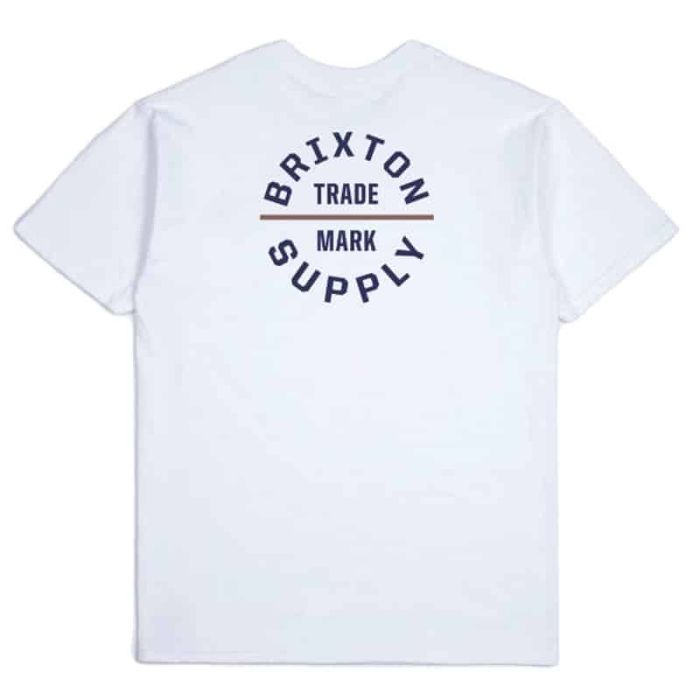 Brixton Supply Oath T-shirt, White.