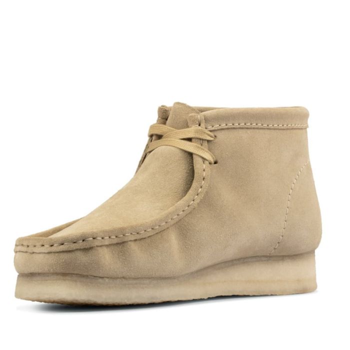 Clarks Wallabee Boot Maple Suede.
