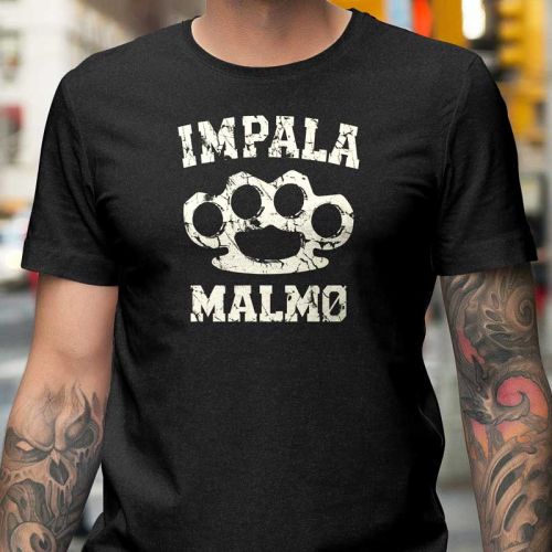 Impala Malmö Knuckle Charcoal Melange T-shirt.