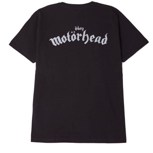 Obey Motorhead Damaged Case T-shirt, Black.