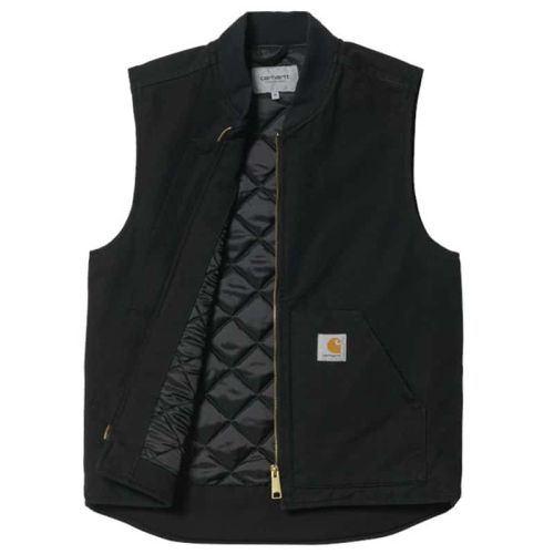 Carhartt Vest Black Rinsed, Organic.
