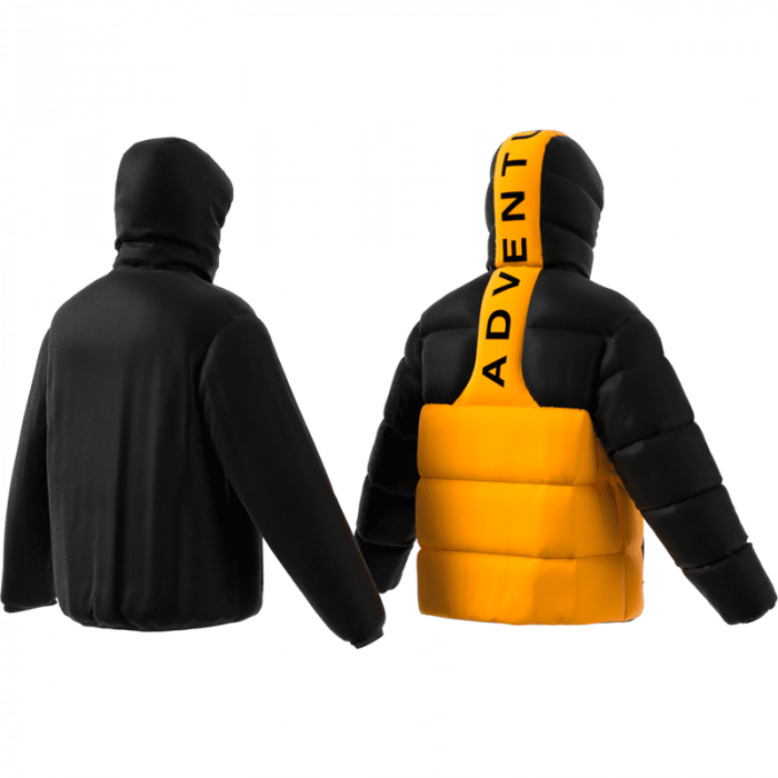 Adidas Adventure Reversible Puffer Jacket, Black.