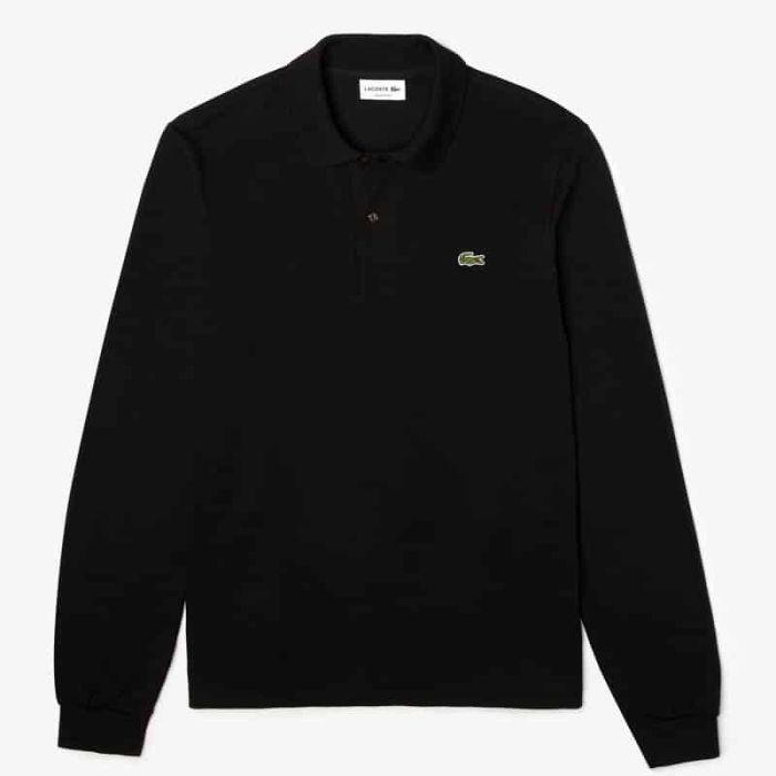 Lacoste Black L/S Polo Shirt.