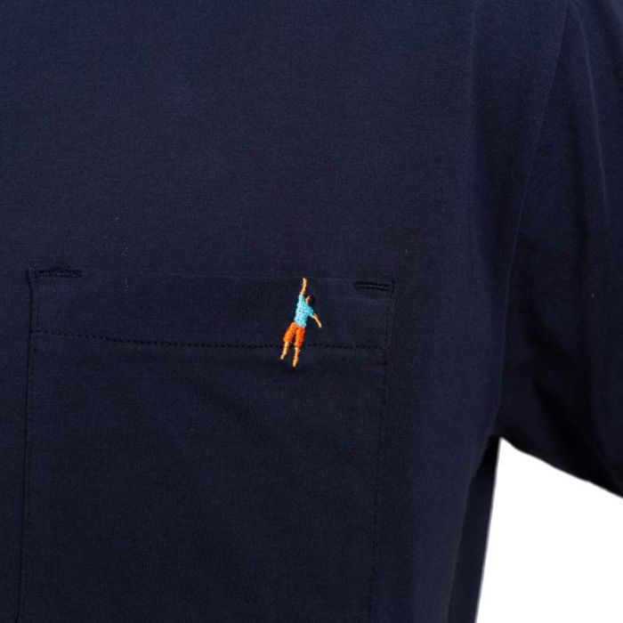 Revolution Hang Pocket T-shirt, Navy.