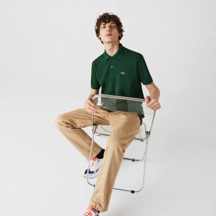 Lacoste Green Polo Shirt, Classic Fit.
