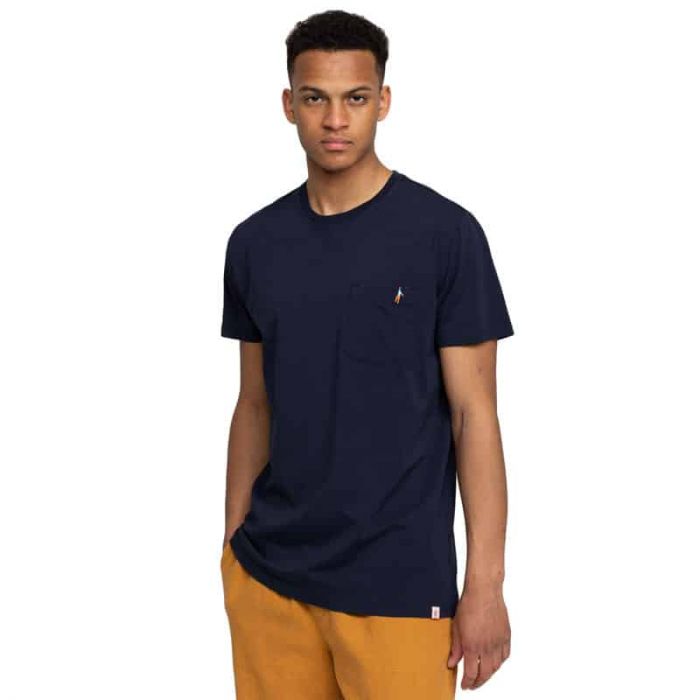 Revolution Hang Pocket T-shirt, Navy.