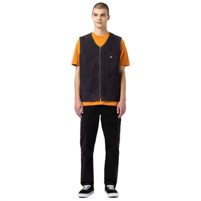 Dickies Black Canvas Vest.