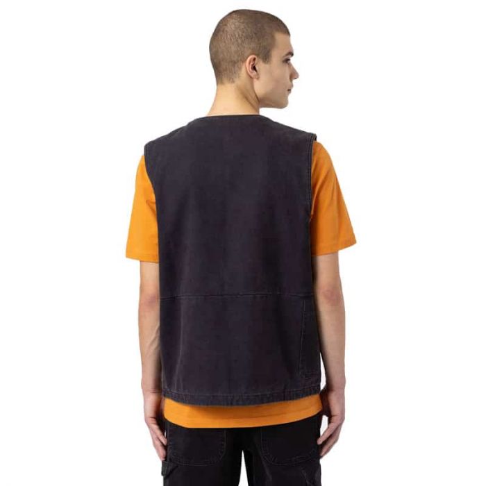 Dickies Black Canvas Vest.