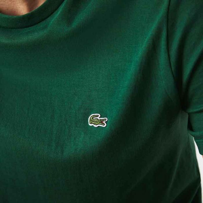 Lacoste T-shirt Green Pima Cotton.