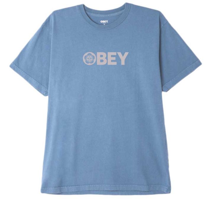 Obey Freedom Organic T-shirt, Iris.