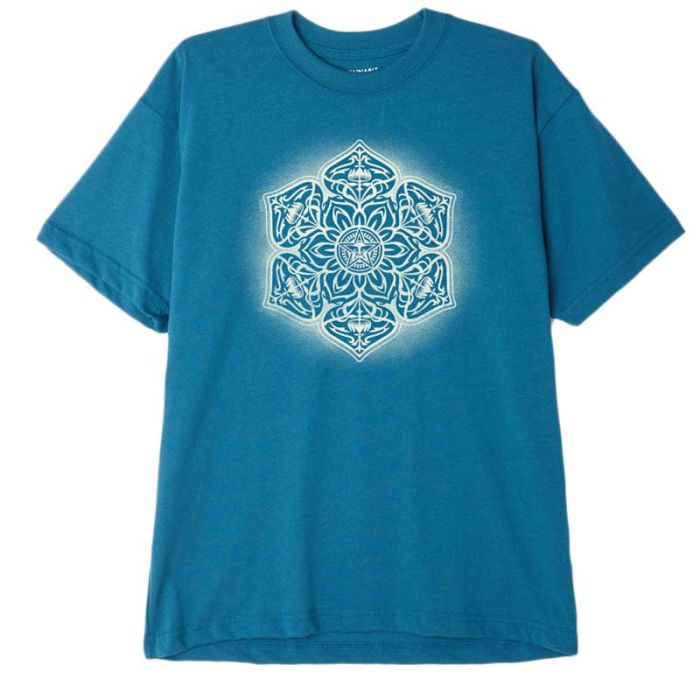 Obey Organic Mandala T-shirt, Spruce.