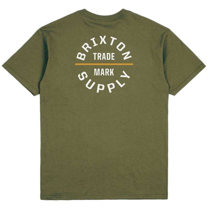 Brixton Oath Standard T-shirt Olive. 