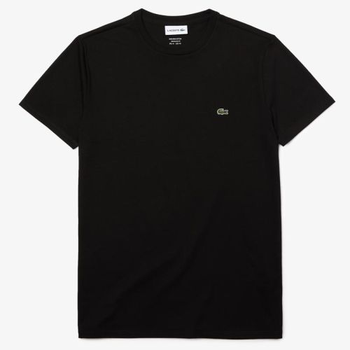 Lacoste T-shirt Black Pima Cotton.
