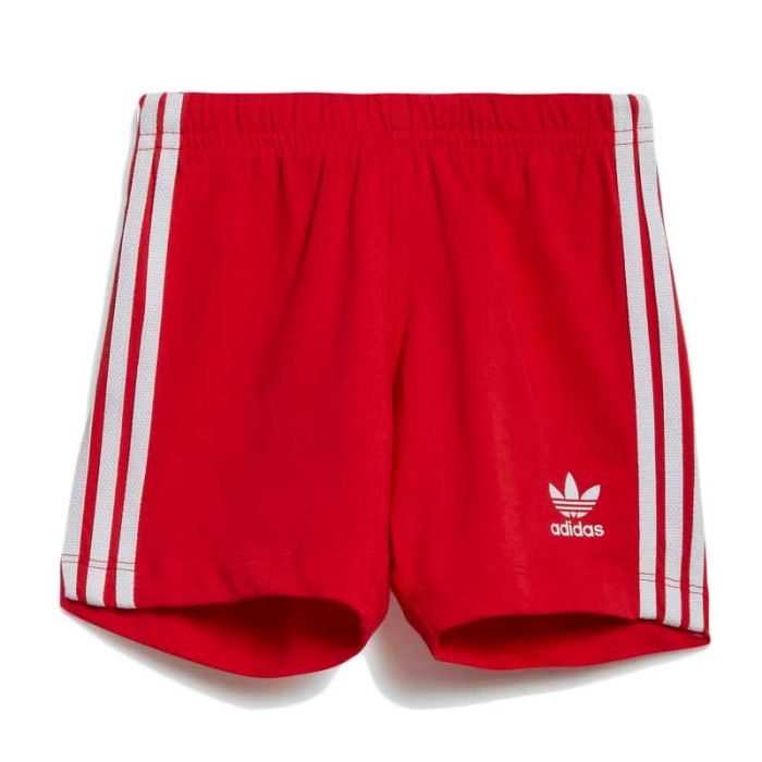 Adidas Short Tee Set, White/Red.