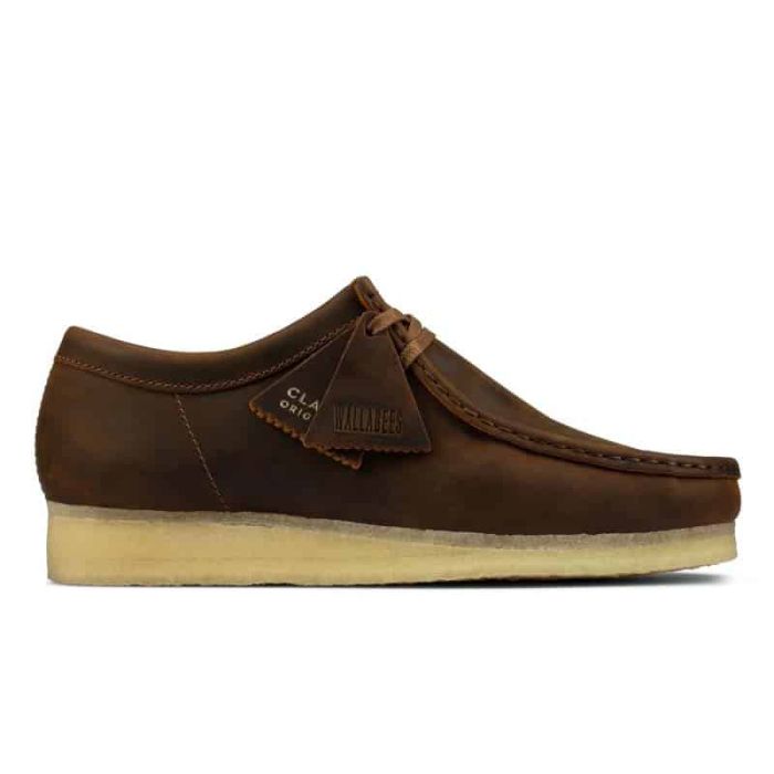 Clarks Wallabee Shoe Beeswax Leather.