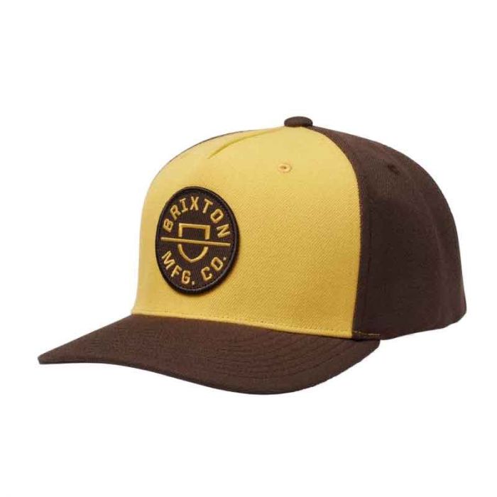 Brixton Crest Snapback Golden.