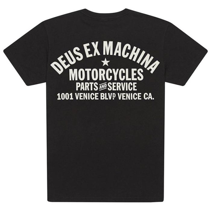 Deus Venice Address T-shirt, Black.