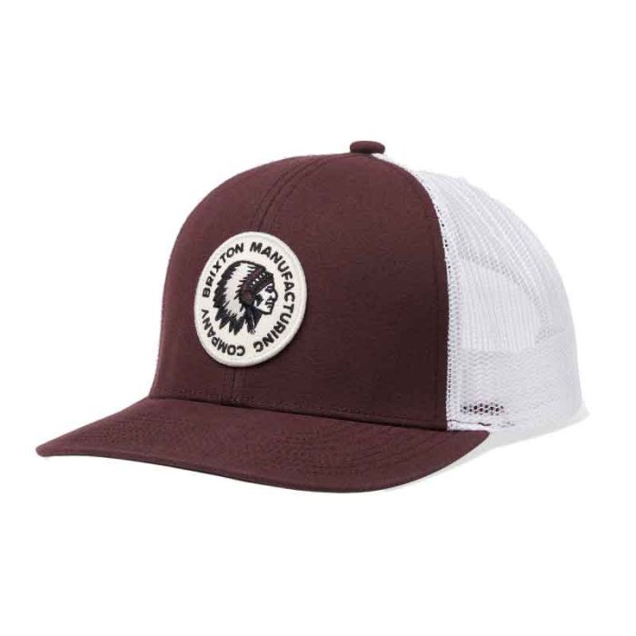 Brixton Mahogany Rival Mesh Cap.