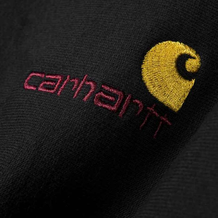Carhartt American Script Sweatshirt, Black.