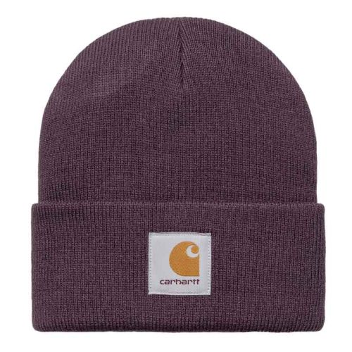 Carhartt Short Watch Hat Dark Plum.