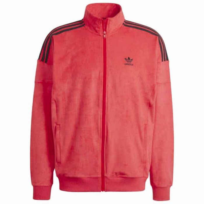 Adidas Plush Track-Jacket Red.