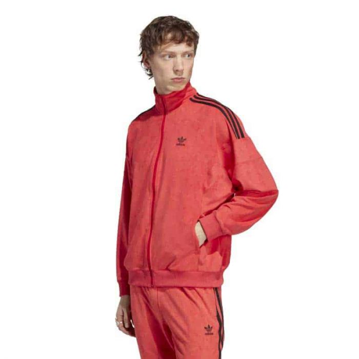 Adidas Plush Track-Jacket Red.