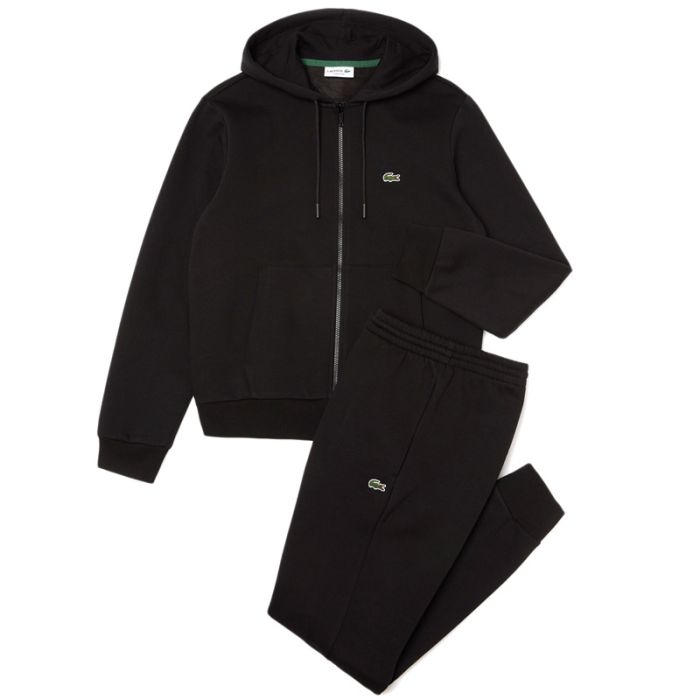 Lacoste Hooded Tracksuit Black.