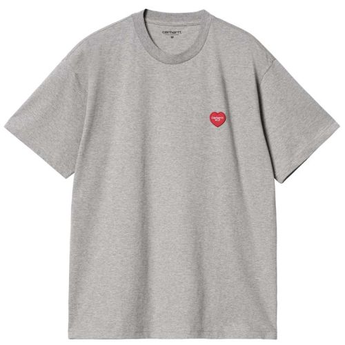 Carhartt Heart Patch Grey Heather T-shirt.
