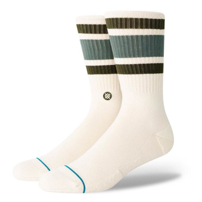 Stance Boyd Crew Sock Vintage White.