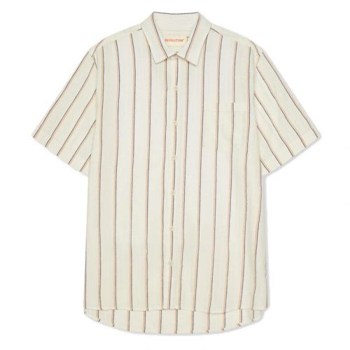 Revolution Stripe Shirt Off White.