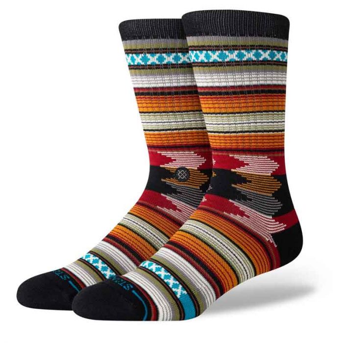 Stance Baron Crew Sock, Black.