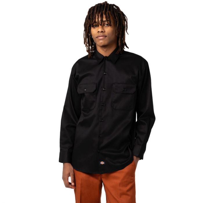 Dickies Black L/S Work Shirt.